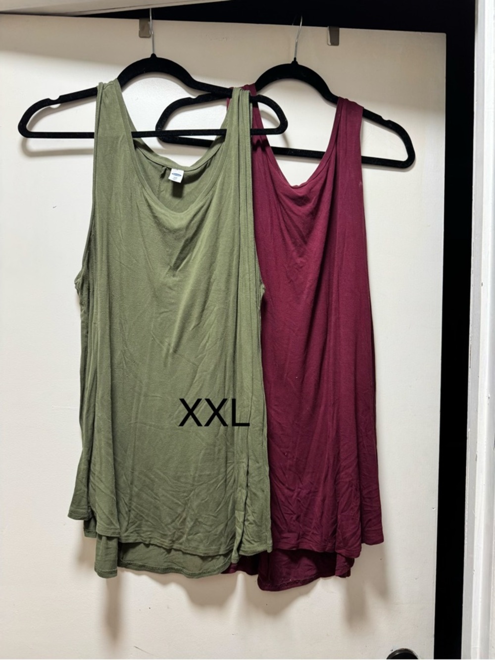 Old Navy Women’s Sleeveless Tank Top - Olive Green & Burgundy